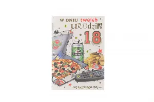 Kartka składana Urodziny młodzieżowe B6 Pol-mak (B6LUX_URML)