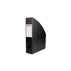 Pojemnik na dokumenty pionowy Biurfol A4 - czarny 245mm x 70mm x 320mm (SE-35-01)