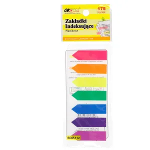 Zakładki indeksujące 175k [mm:] 7x25 Okoffice (SDM-112)