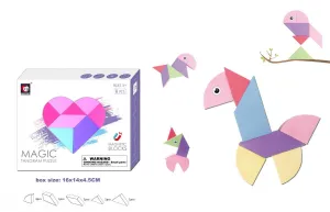 Klocki magnetyczne tangram  8 el. Lean (23551)