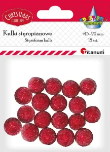 Ozdoba świąteczna Craft-Fun Series styropianowe kule Titanum (25YX0514-4)