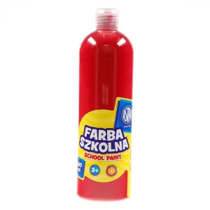 Farby plakatowe szkolne kolor: czerwony 500ml 1 kolor. Astra