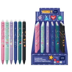 Długopis żelowy YUHU automatyczny z gripem wkład niebieski 0,7mm Interdruk (żelowy)