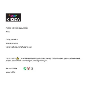Pędzel Kidea Kidea nr mix (P6KA)