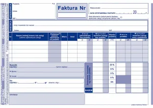 Druk samokopiujący A5 Faktura VAT 80k. Michalczyk i Prokop (103-3E)