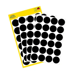 Etykieta do oznaczania kropki  śr.18mm CZARNY Zweckform (3003)