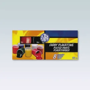 Farby plakatowe Astra kolor: mix 20ml 8 kolor. (83112903)