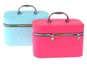 Kuferek M, walizka z lusterkiem, zapinany na zamek Adar (599543)