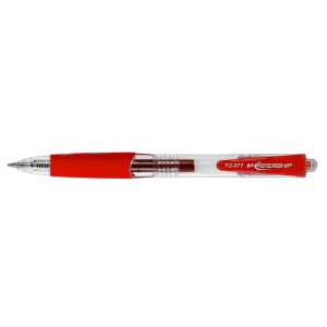Długopis żelowy AUTOMATYCZNY wkład czerwony 0,5mm Toma (TO-077 2 2)