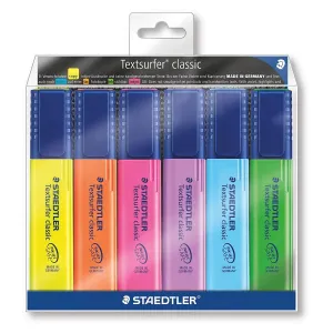 Zakreślacze Staedtler Textsurfer Classic S 364 6 kolorów (WP6)