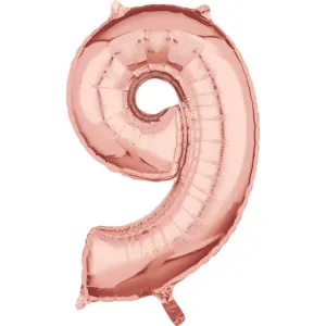 Balon foliowy róż.złoty 9 (3660401)