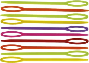 Igły (403040) k:5-4 Craft-Fun Series igły plastikowe 10szt/9cm plastik Titanum 10 sztuk
