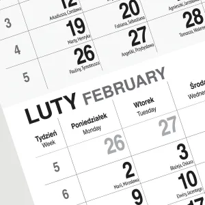 Kalendarz ścienny LAS A4 Press