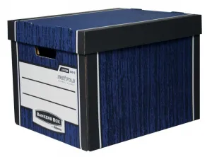 Pudło archiwizacyjne Fellowes Woodgrain - niebieski 340mm x 295mm x 405mm (0061001-BLUE)