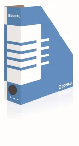 Pojemnik na dokumenty pionowy A4 niebiesko-biały tektura [mm:] 80x257x 320 Donau (7649001FSC-10)