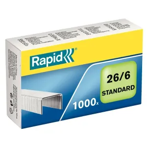 Zszywki 26/6 Standard 1000 szt Rapid (24861300)