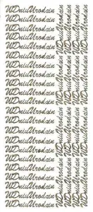 Naklejka (nalepka) W dniu urodzin złote Farro (066)