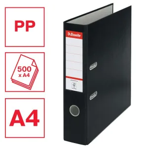 Segregator dźwigniowy Ekonomiczny A4 75mm czarny Esselte (11257)