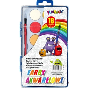 Farby akwarelowe Fun&Joy 18 kolorów