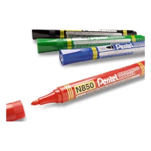 Marker permanentny wkład czarny 1,5mm okrągła końcówka Pentel (N850)