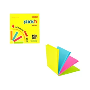 Notes samoprzylepny Stick'n Magic Pads neon mix 100k 76mm x 76mm (21571)