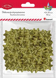 Ozdoba styropianowa Craft-Fun Series gwiazdki Titanum (23YX0326-3(gold))