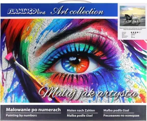 Zestaw kreatywny Malowanie po numerach 40x50cm Konie Flamingo Line (FSY246)
