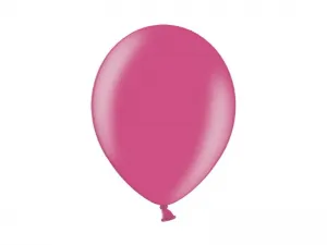 Balon gumowy Partydeco metalizowany 100 szt różowy metaliczny 12cal