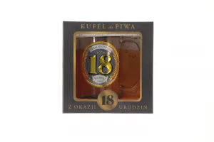 Kubek wielokrotnego użytku GOLD-18 urodziny 400ml Pan Dragon (5901854985527)