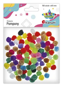 Pompony Craft-Fun Series akrylowe mix 100 szt Titanum (20TH1020-5)