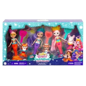 Lalka Mattel Enchantimals zestaw 3 syrenek 175mm (HCF87)