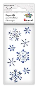 Kryształki Craft-Fun Series płatki śniegu niebieskie Titanum (25MH0326)