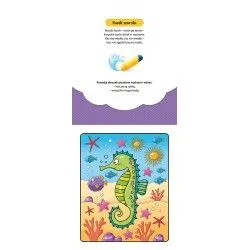 Książeczka edukacyjna Aksjomat Pokoloruj i znajdź pod wodą. Malowanka z pisakiem wodnym