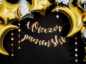 Baner Partydeco Baner Wieczór panieński, złoty, 150x21,5cm (GRL87-019M)
