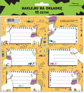 Naklejka na zeszyt 2 Lamy Henry (5905701487783)