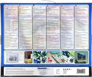 Zestaw kreatywny Malowanie po numerach 40x50cm Pomost nad morzem Flamingo Line (fyh036)