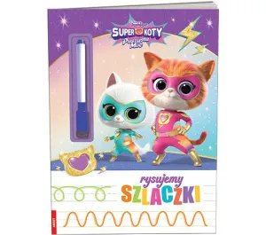 Książeczka edukacyjna Superkoty. Rysujemy Szlaczki Ameet (KSS 9114)