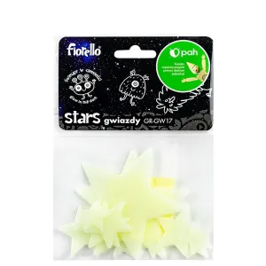 Naklejka ścienna Fluorescencyjna gwiazdki miks 12 szt Fiorello (170-2813)
