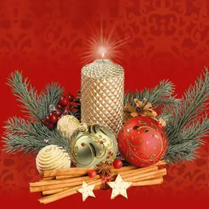 Serwetki Pol-mak gwiazdka - mix 330mm x 330mm (Sd GW)