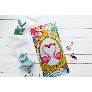Kartka składana KARNET DL Slub FLAMINGI DL Henry (5907465661812)