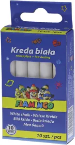 Kreda kolor: biała 10 szt Flamingo (5801W10)