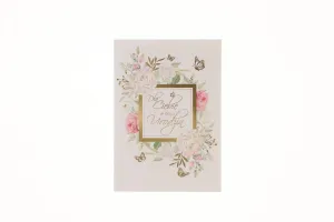 Kartka składana KWIATOWY Nowy A5 Art Nuvo (b6)