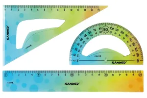 Komplet geometryczny 3 el. Flamingo (FLKR972402)