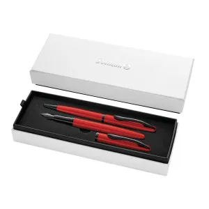 Zestaw piśmienniczy Jazz Noble Elegance Red pióro+długopis Pelikan (400198410)