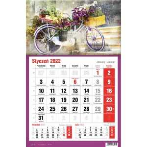 Kalendarz ścienny Avanti trójdzielne (5901769620582)