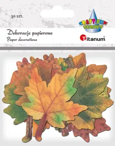 Ozdoba papierowa Craft-Fun Series liście papierowe Titanum (24XQ0501-10)
