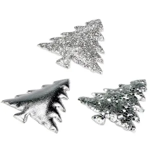 Ozdoba materiałowa Craft-Fun Series Srebrne choinki Titanum (BJ25042704)