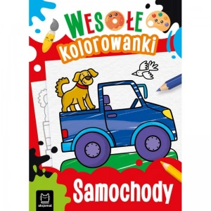 Książeczka edukacyjna Aksjomat Samochody. Wesołe kolorowanki 4+
