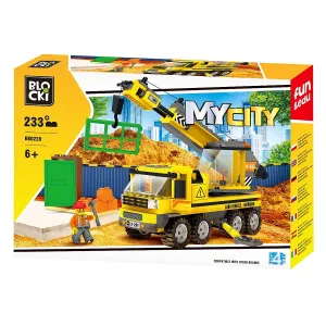 Klocki plastikowe Icom Blocki My City dźwig 223 elementy (KB0228)