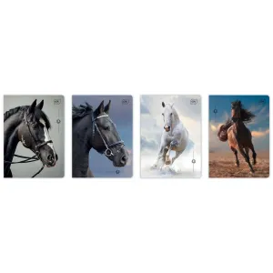Zeszyt A5 WILD HORSES 32k. 70g krata Interdruk